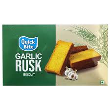 Quick Bite Garlic Rusk 125g (Paper Box)